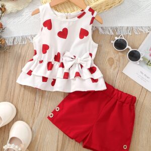 Conjunto Infantil “Corazones Dulces” ❤️ (Blusa + Short)